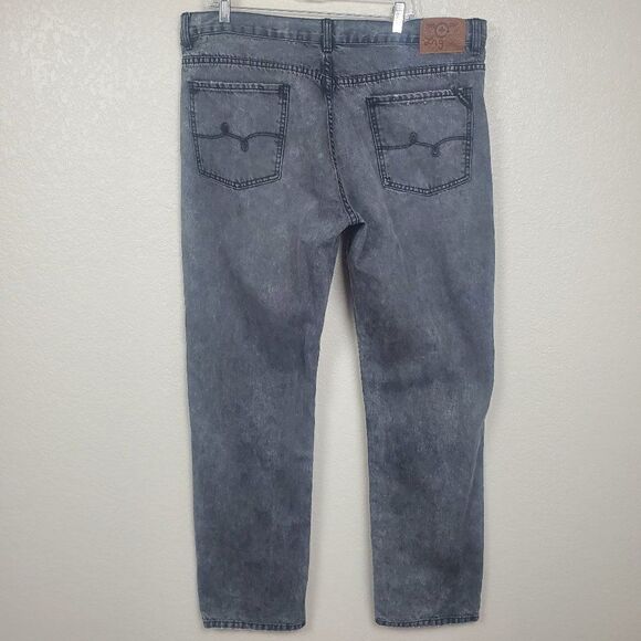 LRG LR Geans Men's Denim Jeans Gray True Straight Leg Size 40 Faded Distressed - Picture 1 of 14